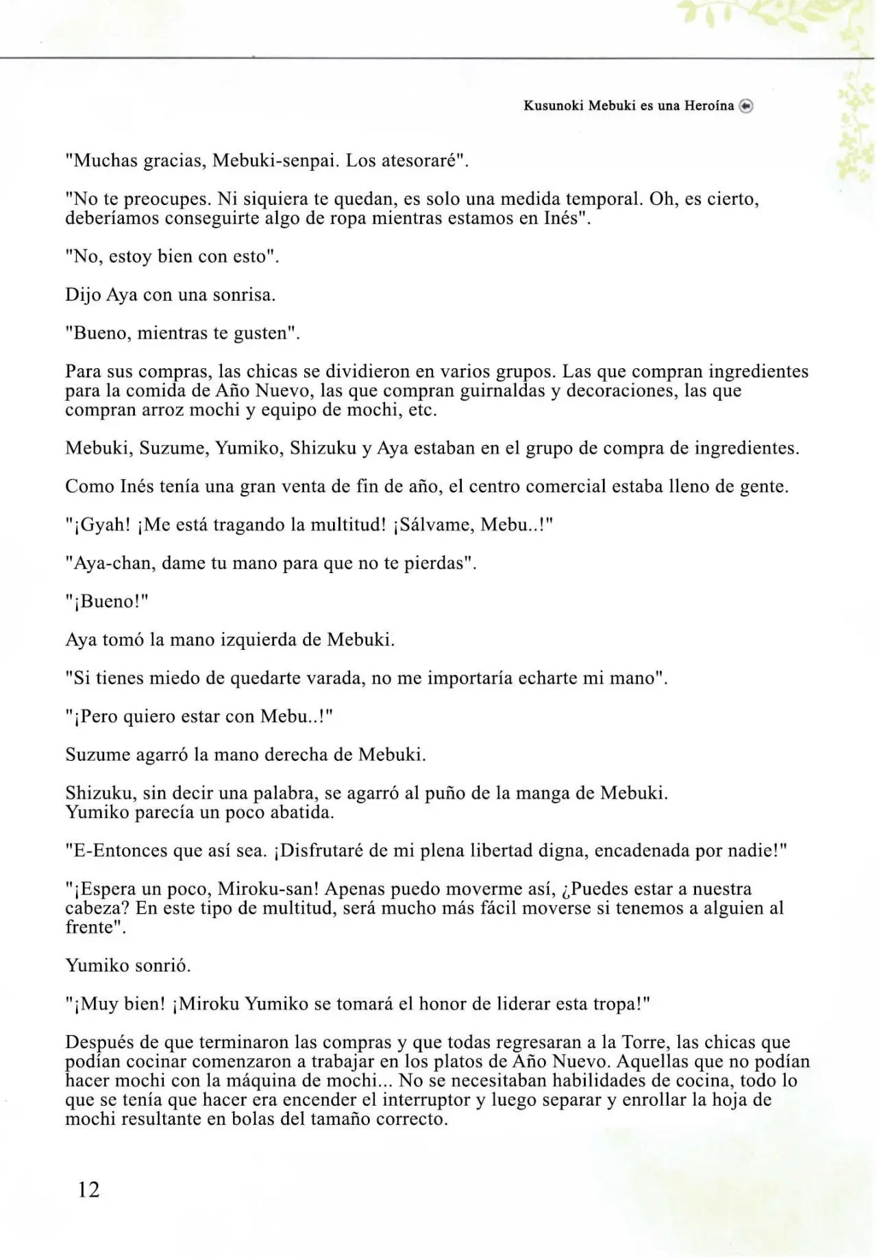 Kusunoki Mebuki wa Yuusha de Aru (Novela) - Capítulo 7 - Página 12 - LectorTMOo