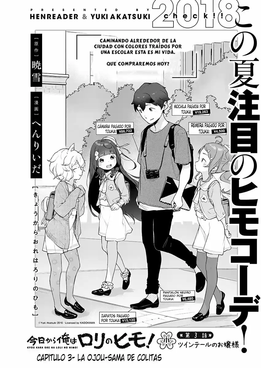 Kyou kara Ore wa Loli no Himo! (2018) - Capítulo 3 - Página 3 - LectorTMOo