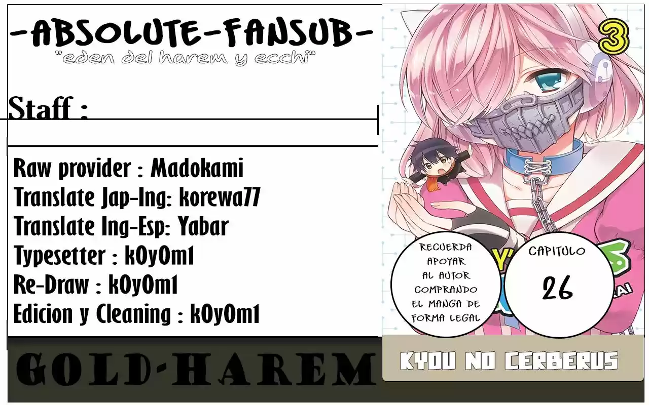 Kyou No Cerberus (2013) - Capítulo 26 - Página 1 - LectorTMOo