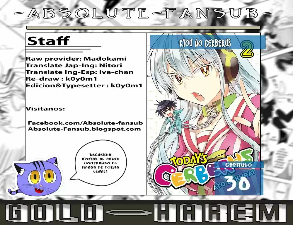 Kyou No Cerberus (2013) - Capítulo 30 - Página 1 - LectorTMOo