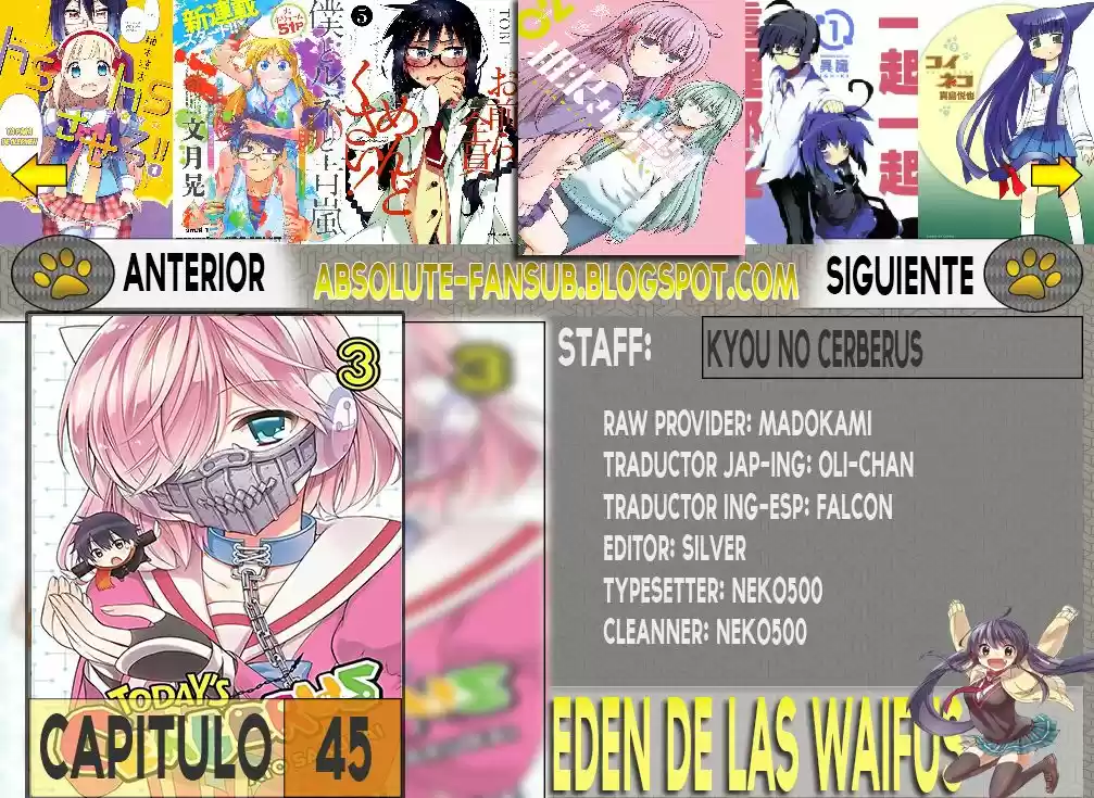 Kyou No Cerberus (2013) - Capítulo 45 - Página 1 - LectorTMOo