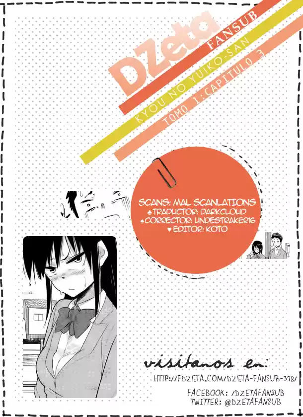 Kyou no Yuiko-san (2014) - Capítulo 3 - Página 1 - LectorTMOo