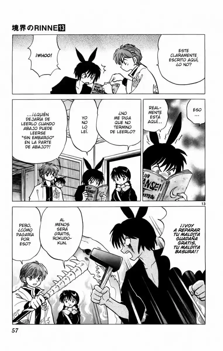 Kyoukai no Rinne (2009) - Capítulo 121 - Página 13 - LectorTMOo