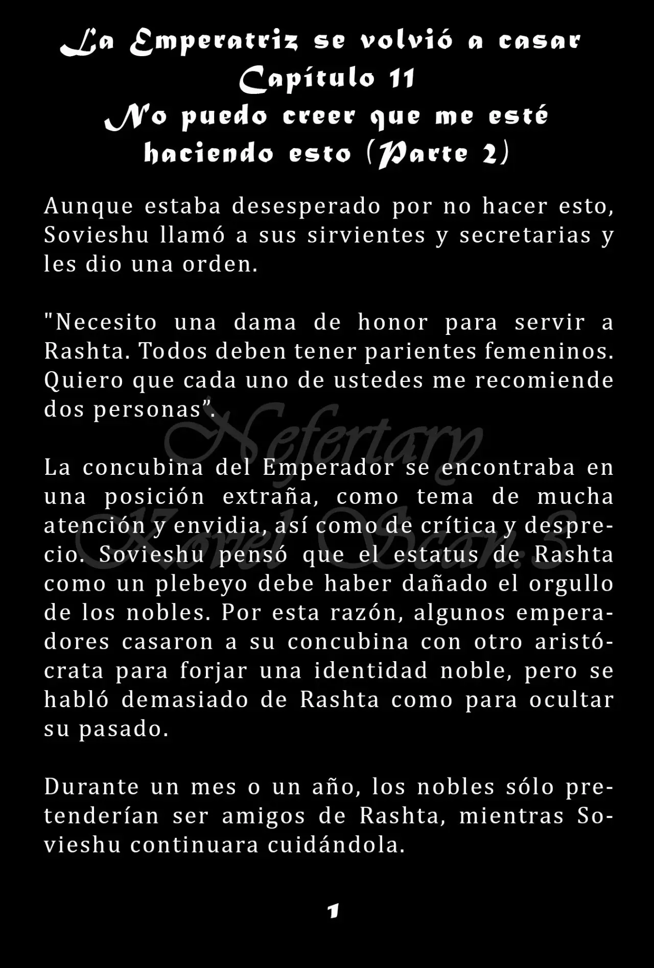 La Emperatriz se volvió a casar (Novela) - Capítulo 11 - Página 2 - LectorTMOo