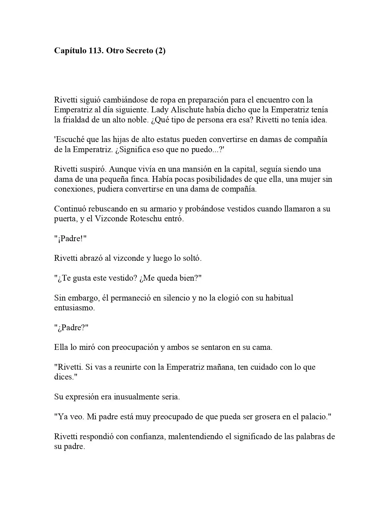 La Emperatriz se volvió a casar (Novela) - Capítulo 113 - Página 1 - LectorTMOo
