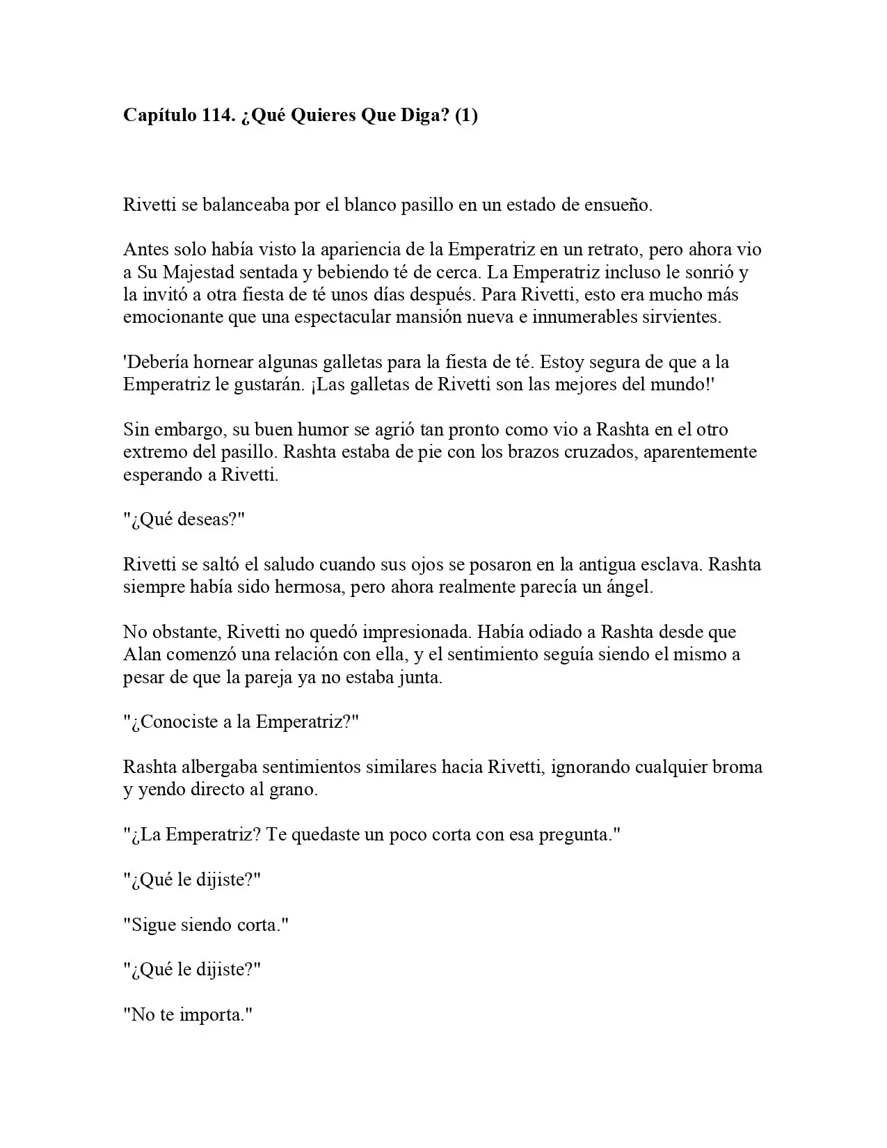 La Emperatriz se volvió a casar (Novela) - Capítulo 114 - Página 1 - LectorTMOo