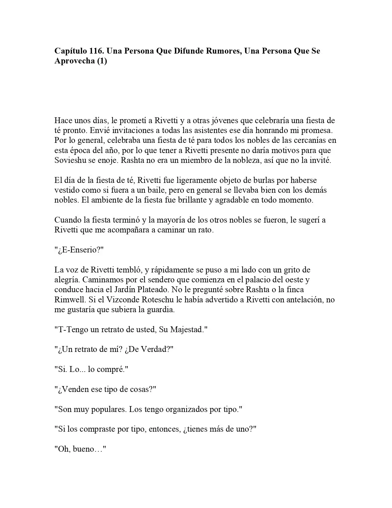 La Emperatriz se volvió a casar (Novela) - Capítulo 116 - Página 1 - LectorTMOo
