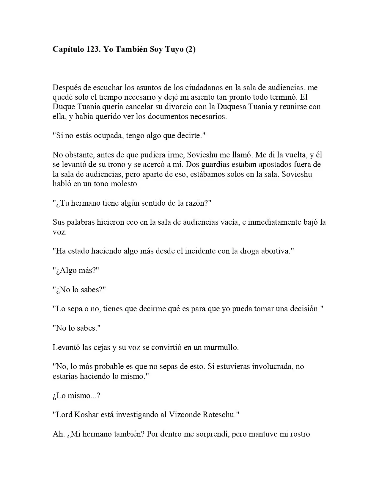La Emperatriz se volvió a casar (Novela) - Capítulo 123 - Página 2 - LectorTMOo