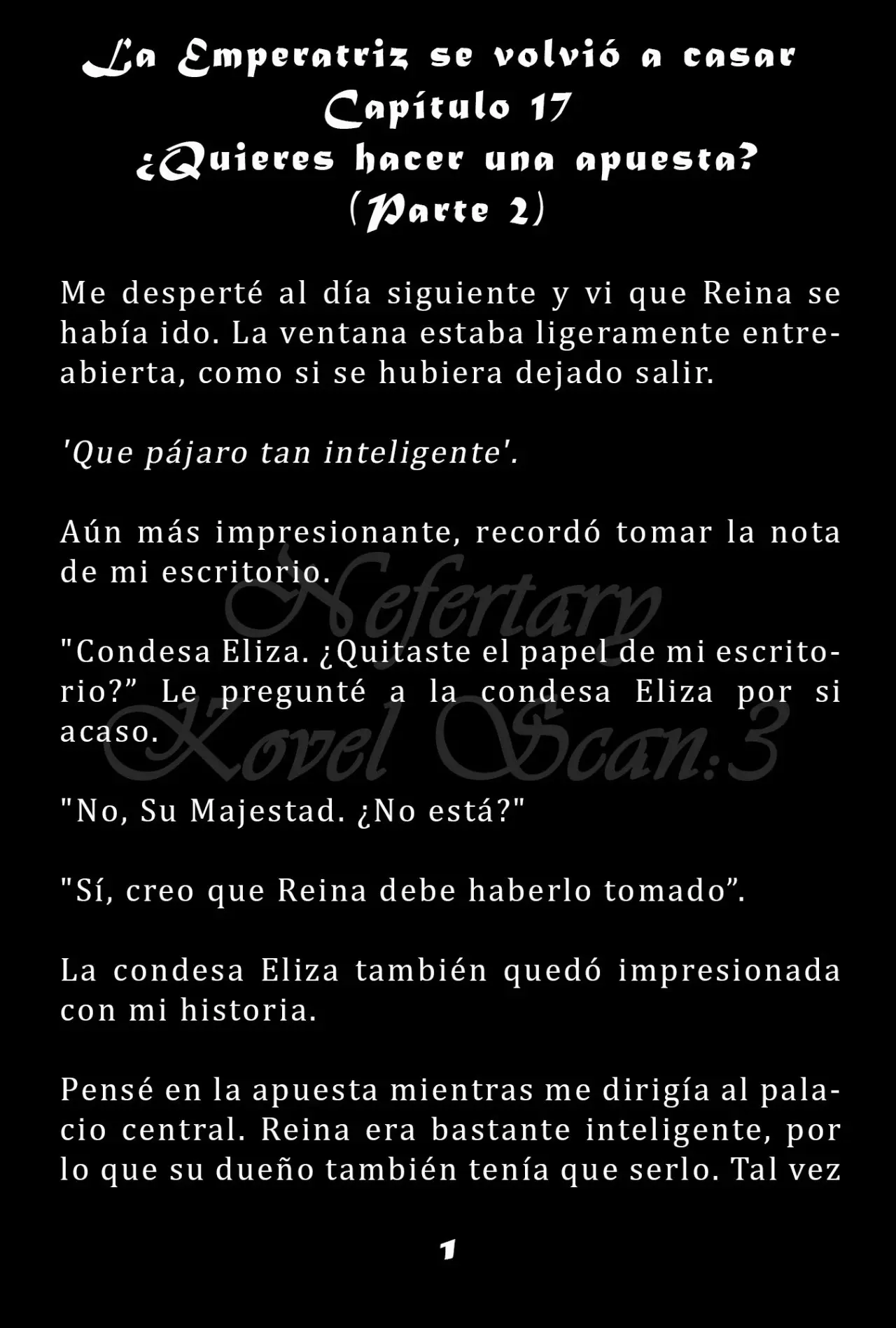 La Emperatriz se volvió a casar (Novela) - Capítulo 17 - Página 2 - LectorTMOo