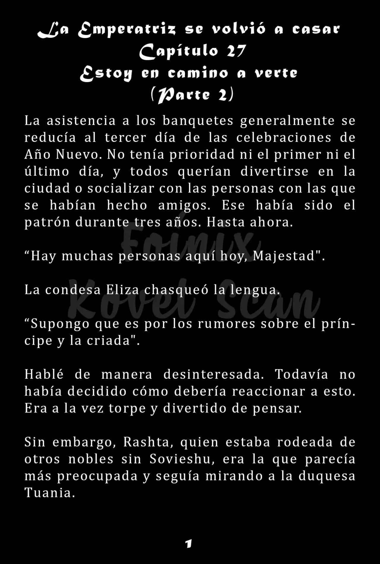 La Emperatriz se volvió a casar (Novela) - Capítulo 27 - Página 2 - LectorTMOo