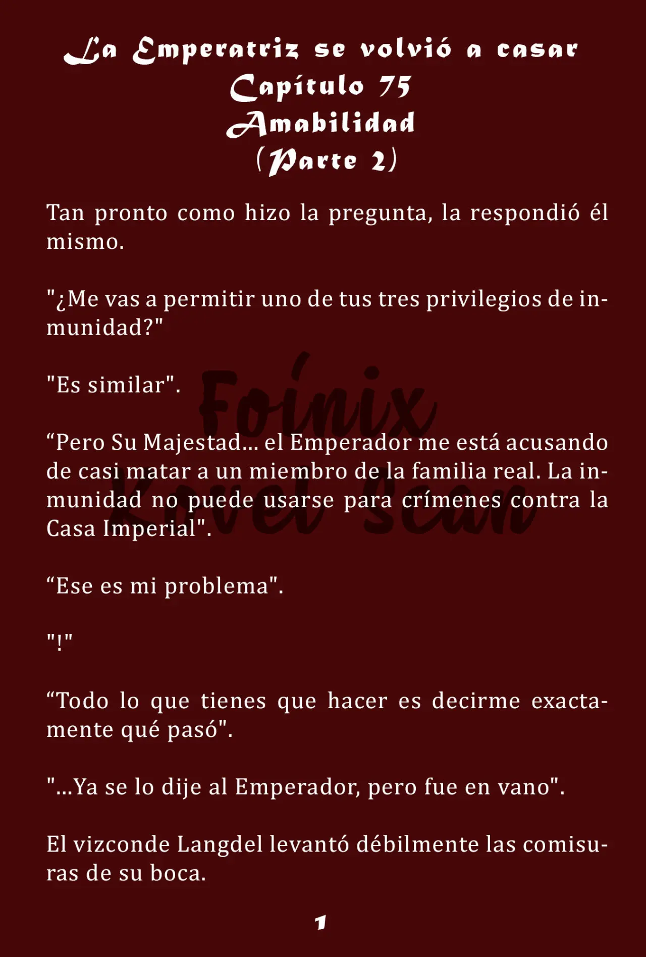 La Emperatriz se volvió a casar (Novela) - Capítulo 75 - Página 2 - LectorTMOo