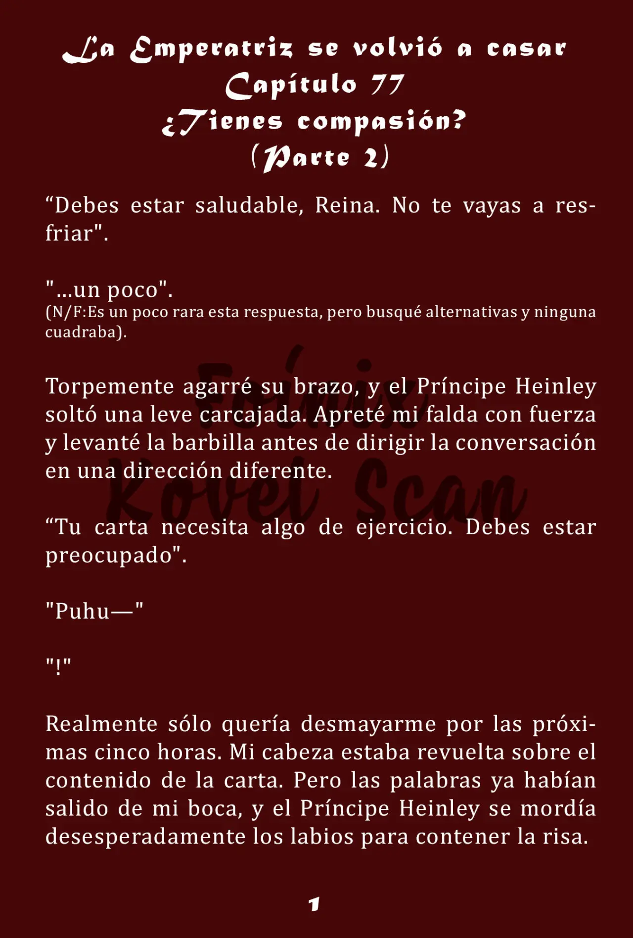 La Emperatriz se volvió a casar (Novela) - Capítulo 77 - Página 2 - LectorTMOo