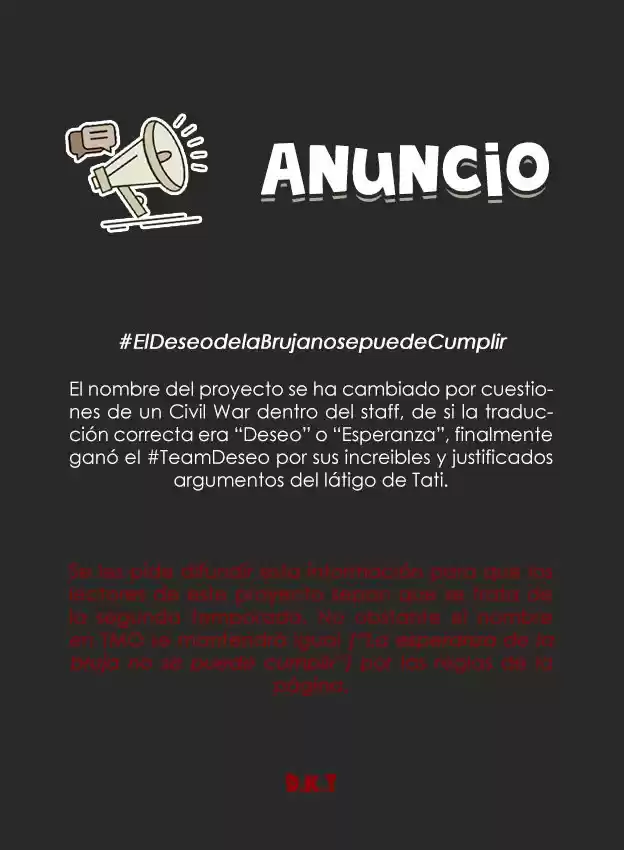 LA ESPERANZA DE LA BRUJA NO SE PUEDE CUMPLIR - Capítulo 46 - Página 2 - LectorTMOo