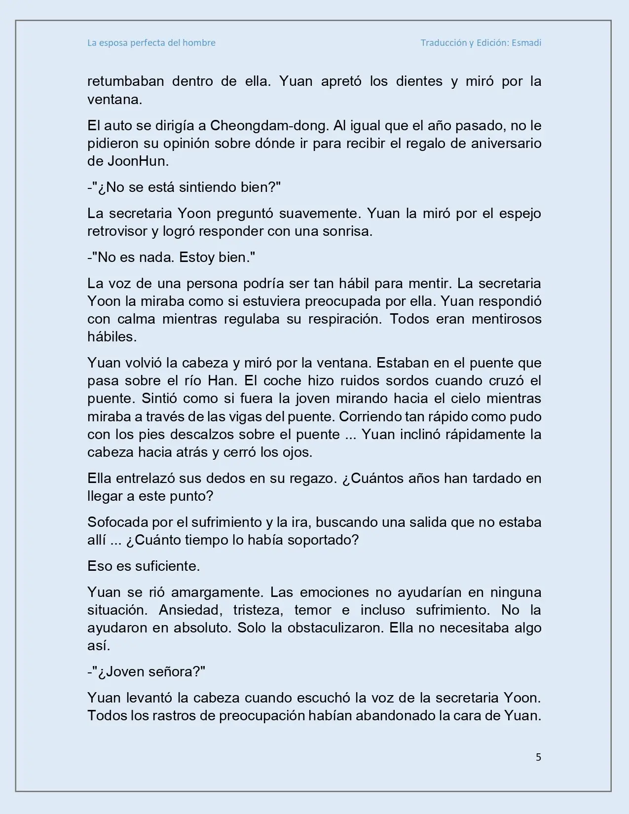 La esposa perfecta del hombre - Capítulo 10 - Página 5 - LectorTMOo