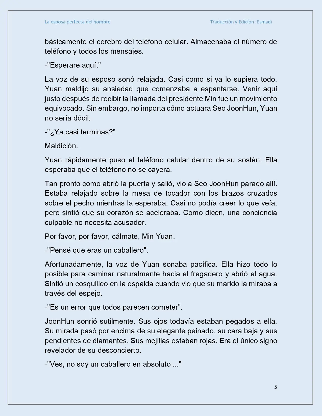 La esposa perfecta del hombre - Capítulo 11 - Página 5 - LectorTMOo