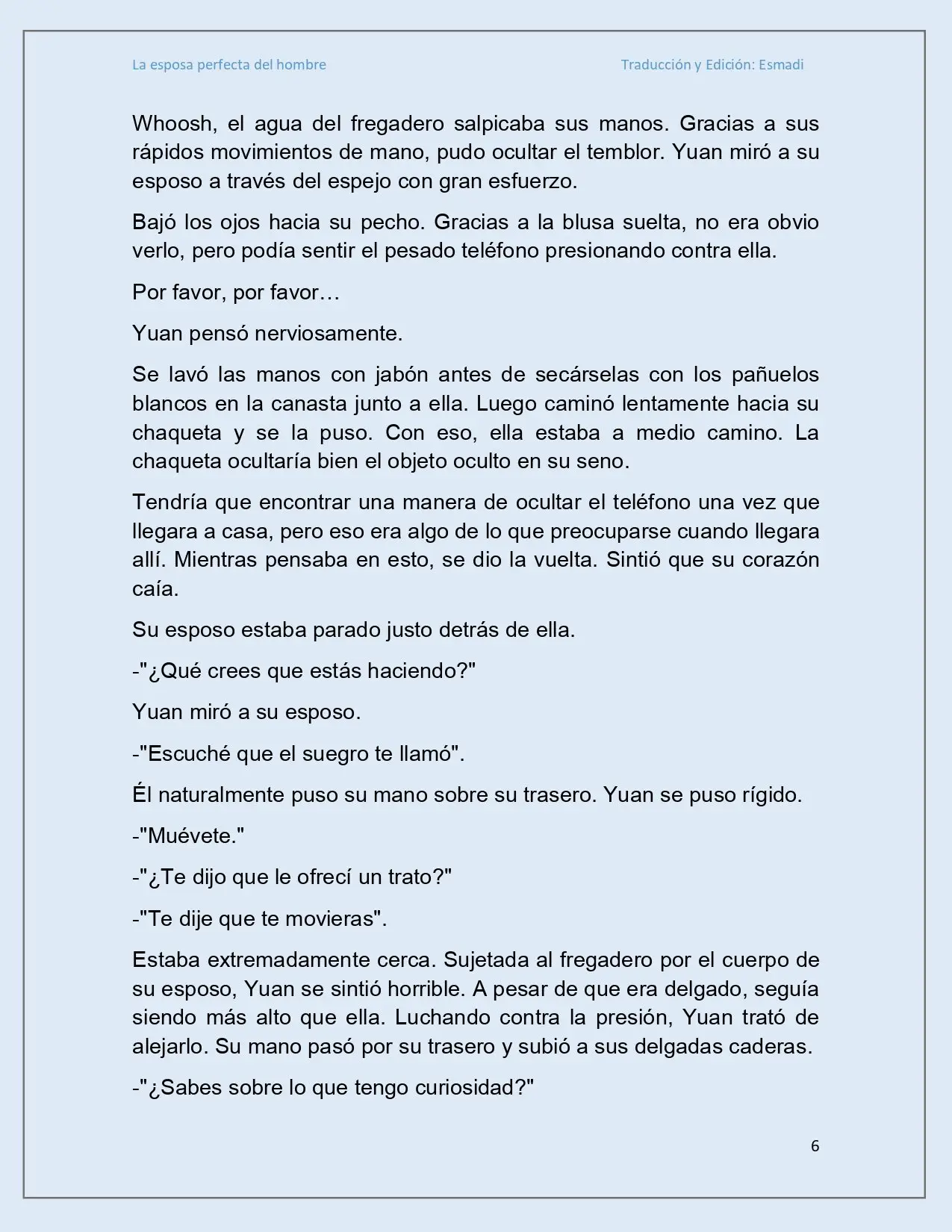 La esposa perfecta del hombre - Capítulo 11 - Página 6 - LectorTMOo
