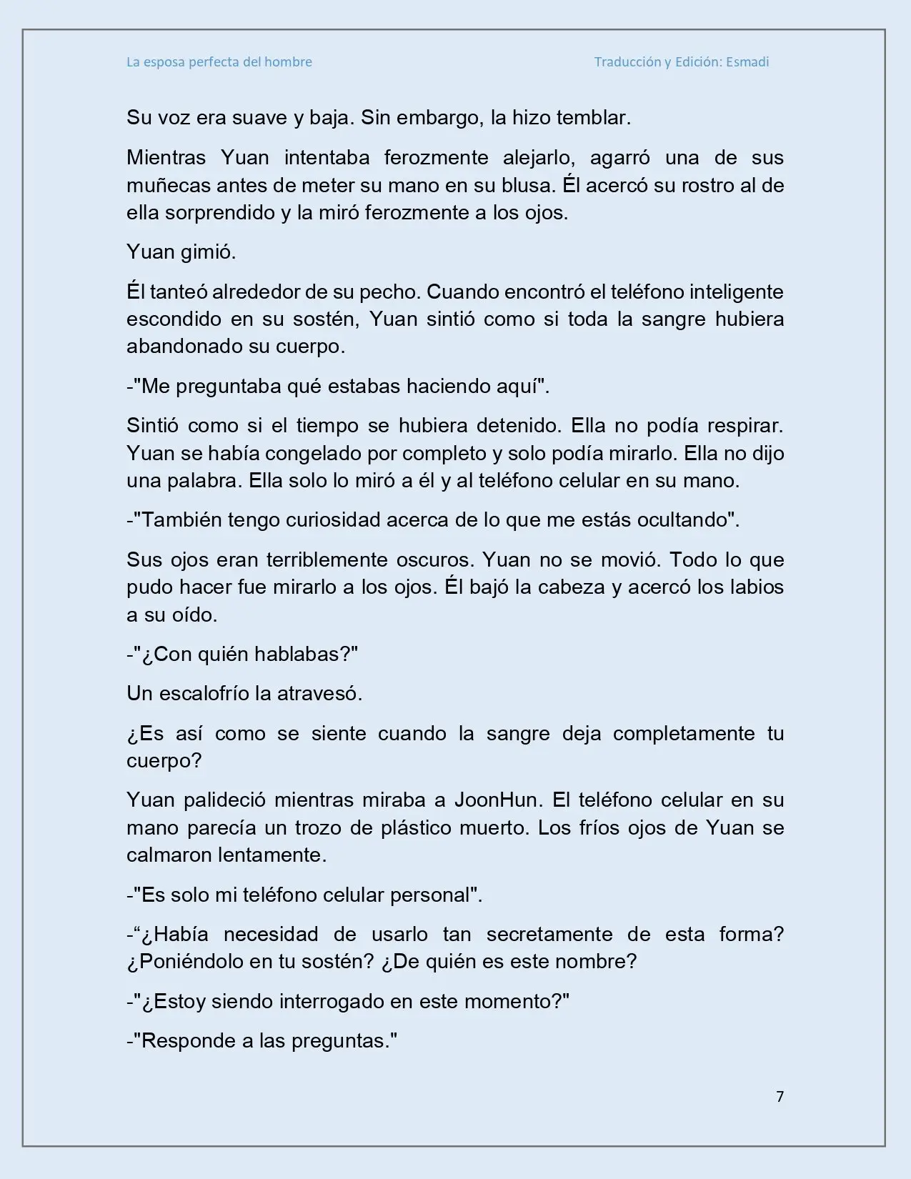 La esposa perfecta del hombre - Capítulo 11 - Página 7 - LectorTMOo