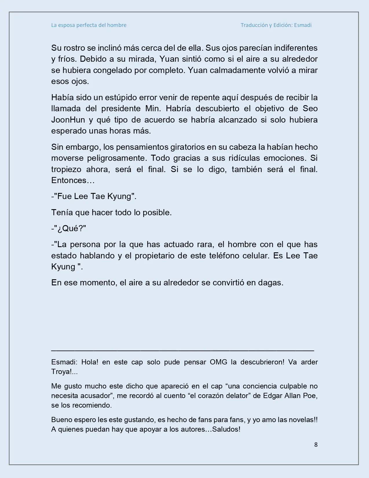 La esposa perfecta del hombre - Capítulo 11 - Página 8 - LectorTMOo