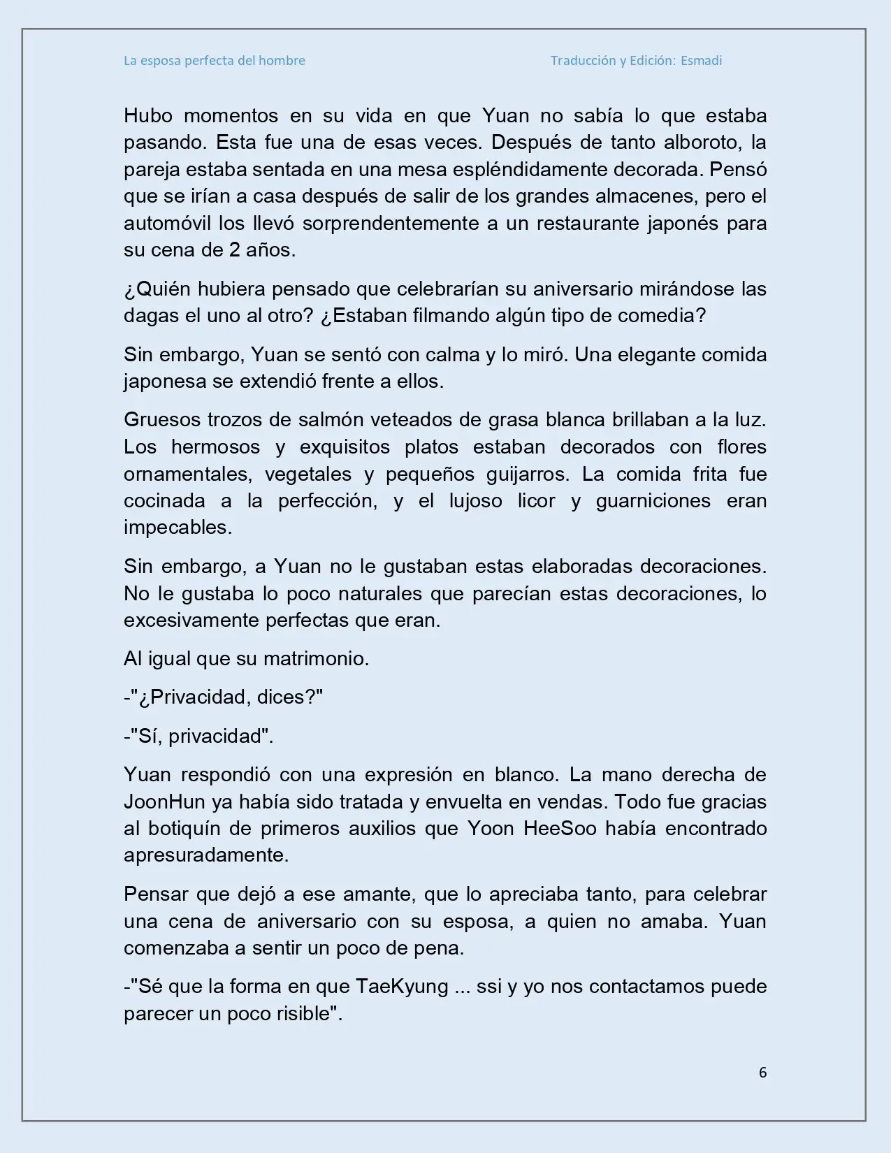 La esposa perfecta del hombre - Capítulo 12 - Página 6 - LectorTMOo