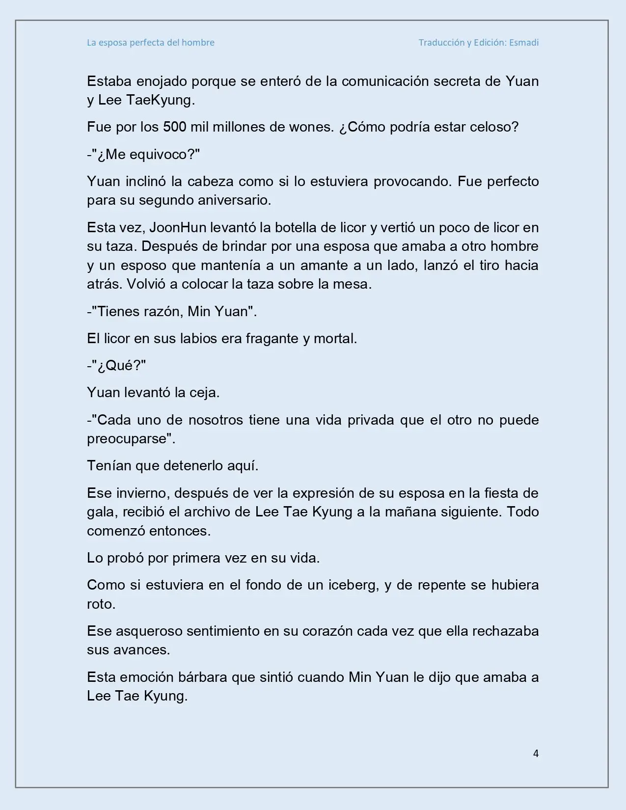 La esposa perfecta del hombre - Capítulo 14 - Página 4 - LectorTMOo