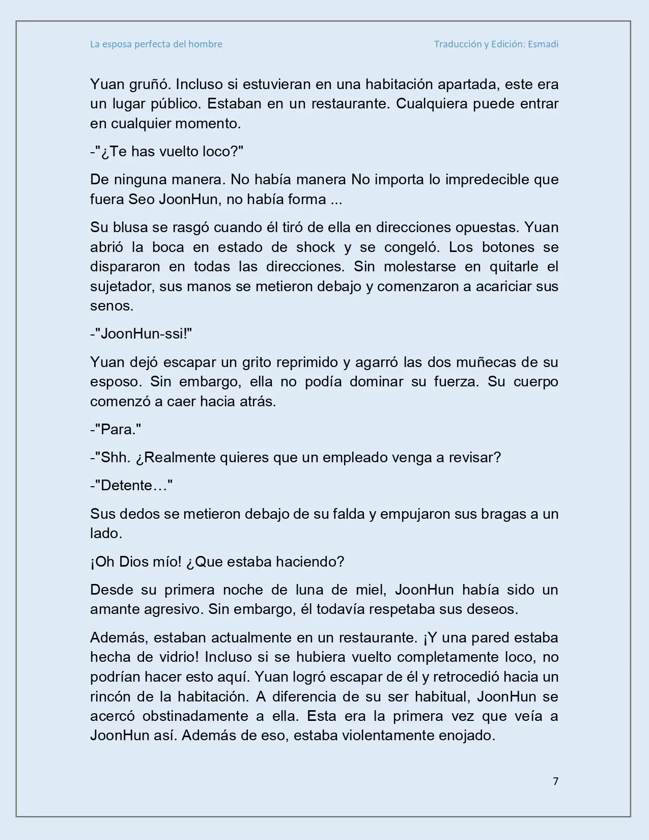 La esposa perfecta del hombre - Capítulo 14 - Página 7 - LectorTMOo