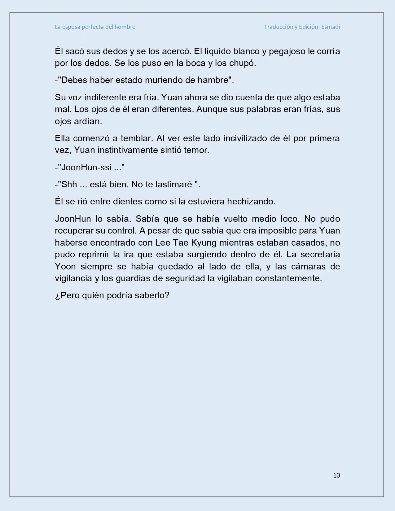 La esposa perfecta del hombre - Capítulo 14 - Página 10 - LectorTMOo