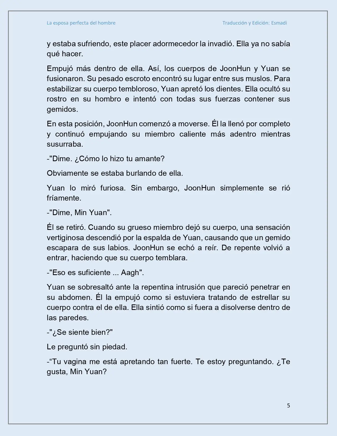 La esposa perfecta del hombre - Capítulo 15 - Página 5 - LectorTMOo
