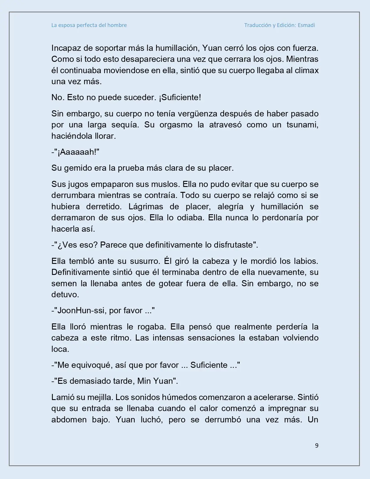 La esposa perfecta del hombre - Capítulo 15 - Página 9 - LectorTMOo