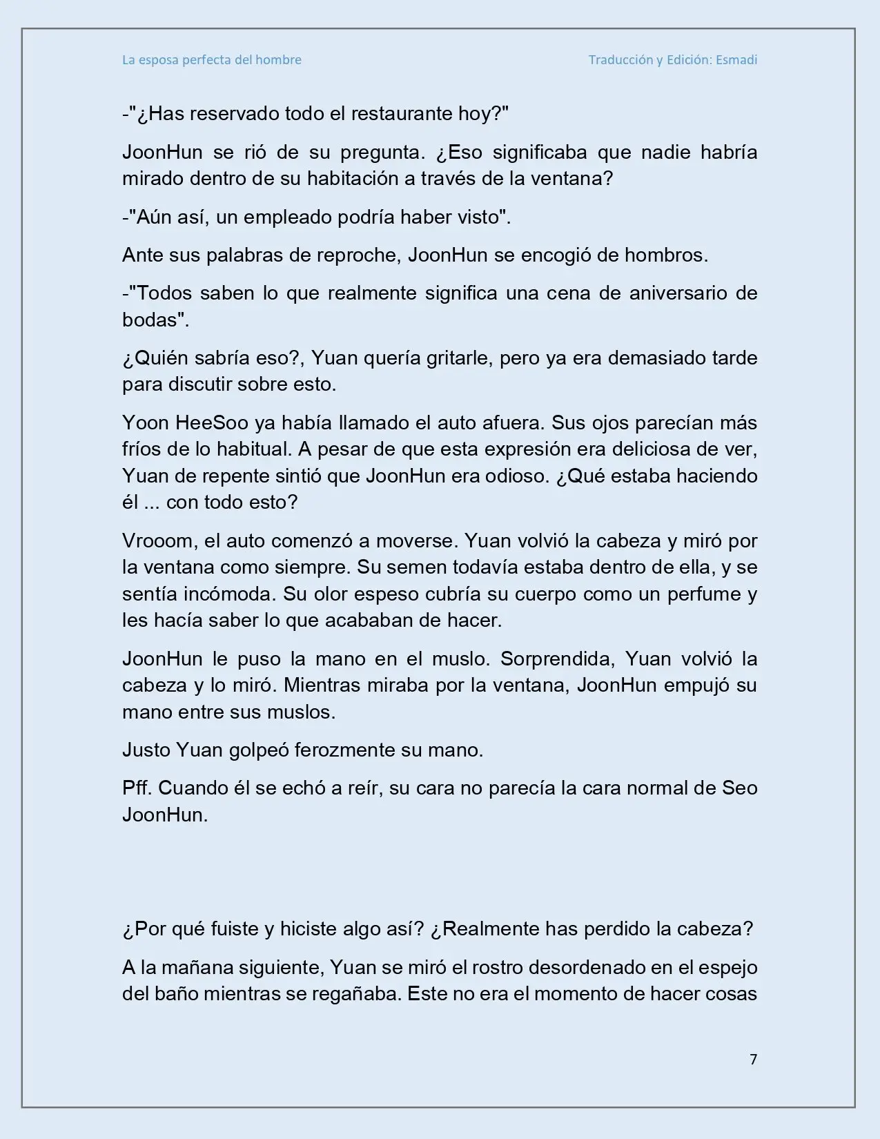 La esposa perfecta del hombre - Capítulo 16 - Página 7 - LectorTMOo