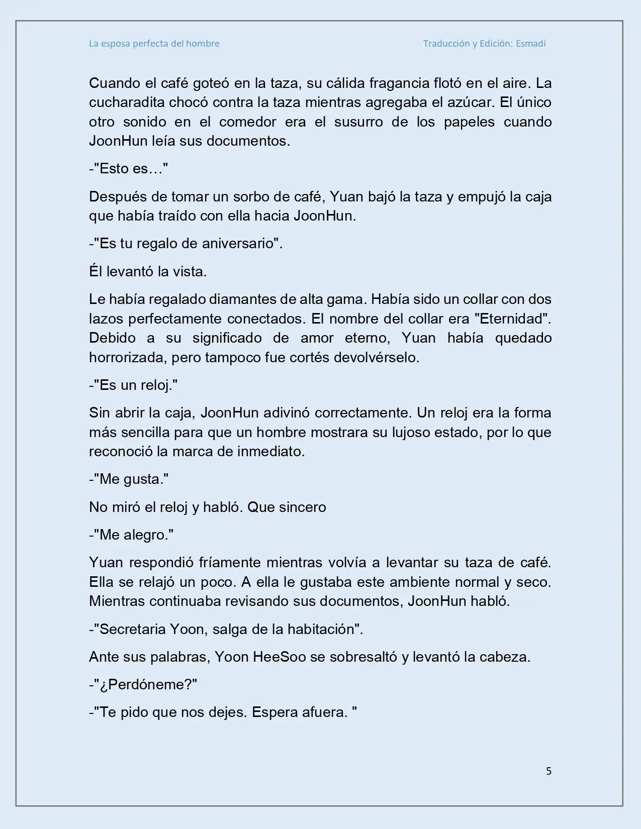 La esposa perfecta del hombre - Capítulo 17 - Página 5 - LectorTMOo
