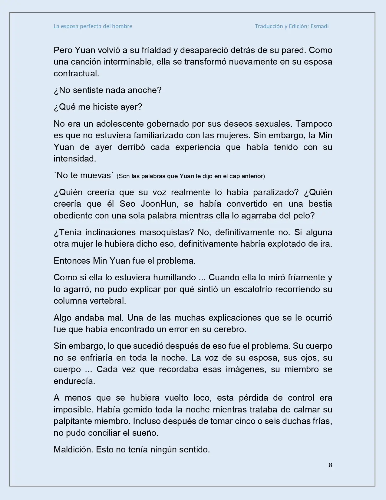 La esposa perfecta del hombre - Capítulo 17 - Página 8 - LectorTMOo