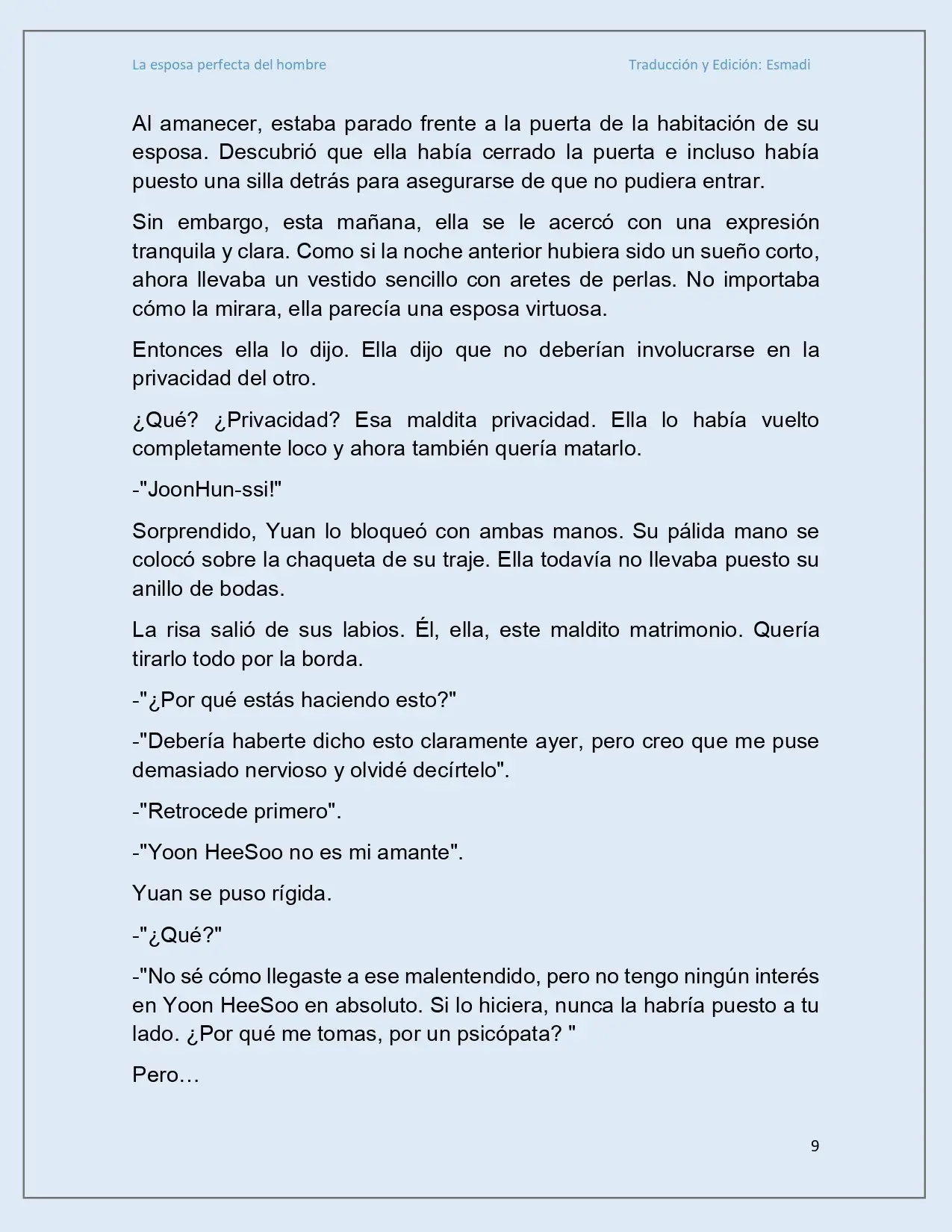 La esposa perfecta del hombre - Capítulo 17 - Página 9 - LectorTMOo