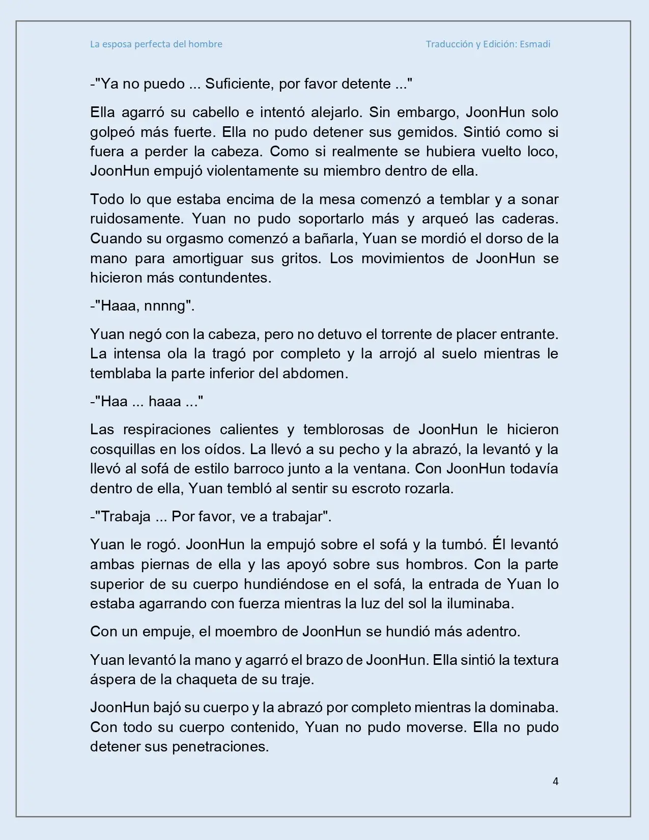 La esposa perfecta del hombre - Capítulo 18 - Página 4 - LectorTMOo