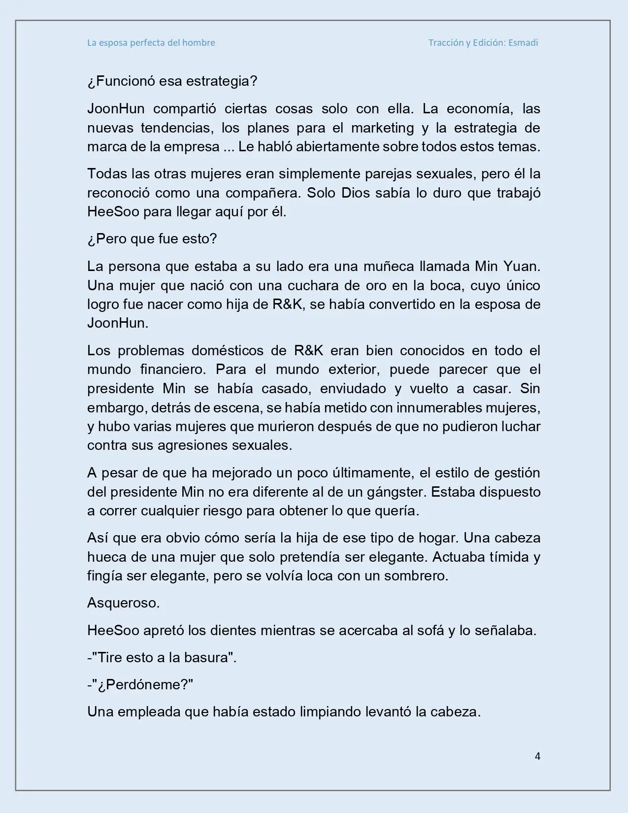 La esposa perfecta del hombre - Capítulo 19 - Página 4 - LectorTMOo