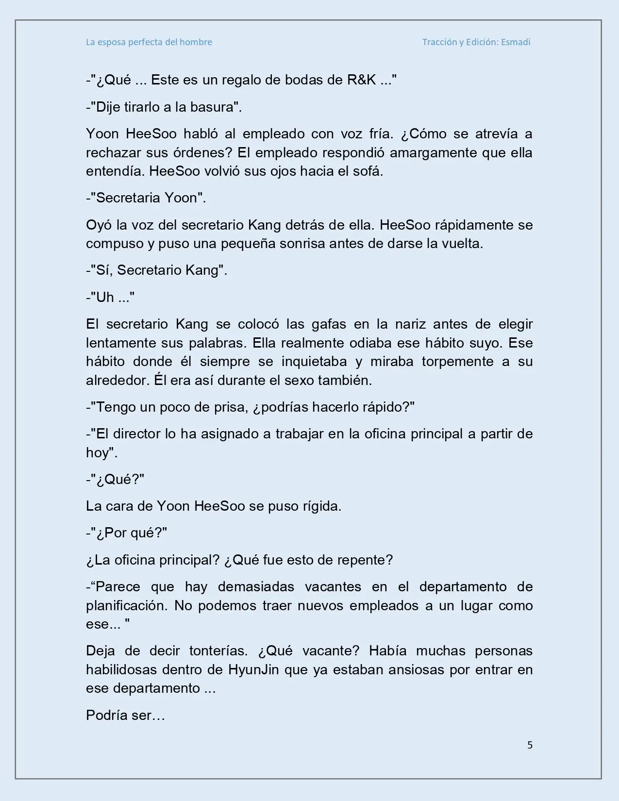 La esposa perfecta del hombre - Capítulo 19 - Página 5 - LectorTMOo