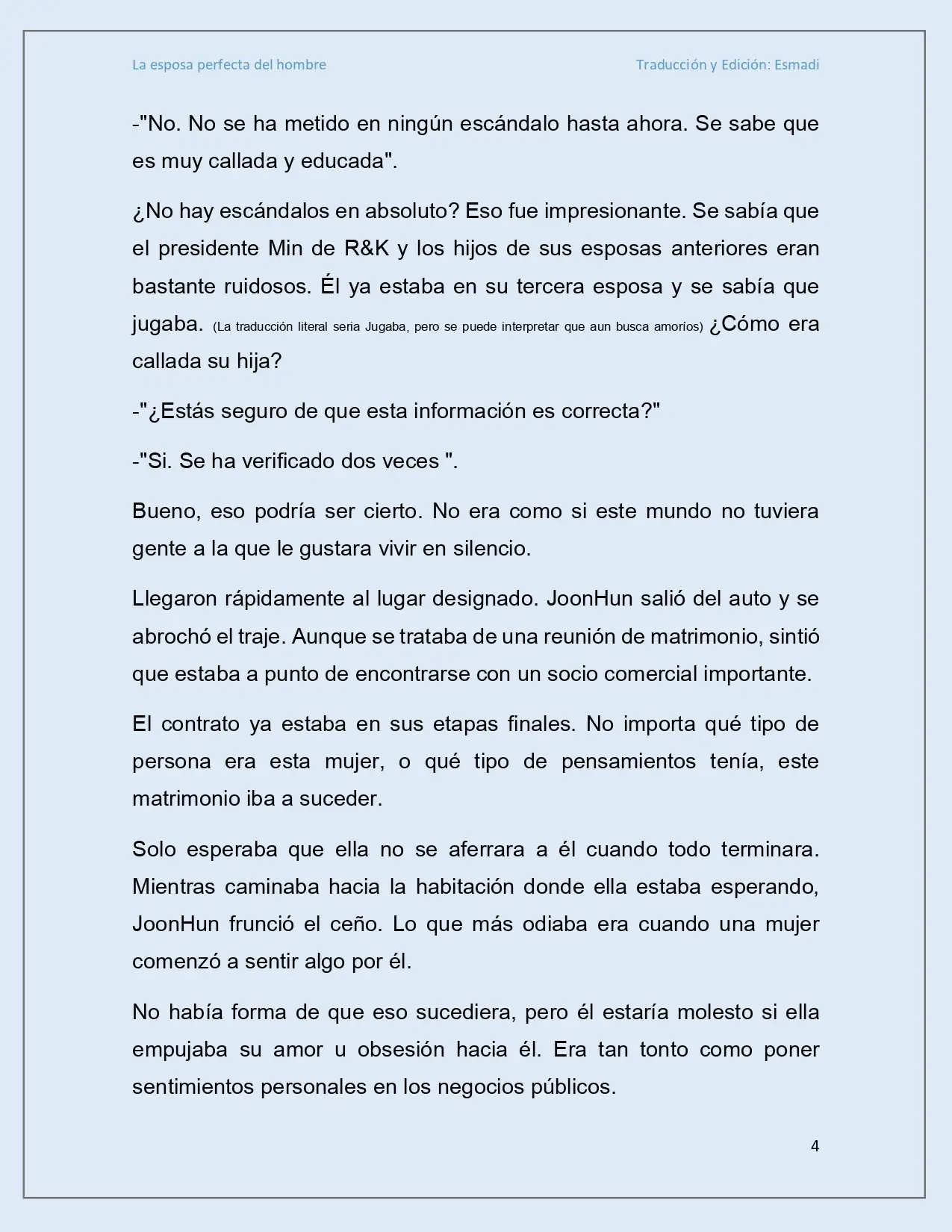 La esposa perfecta del hombre - Capítulo 2 - Página 4 - LectorTMOo