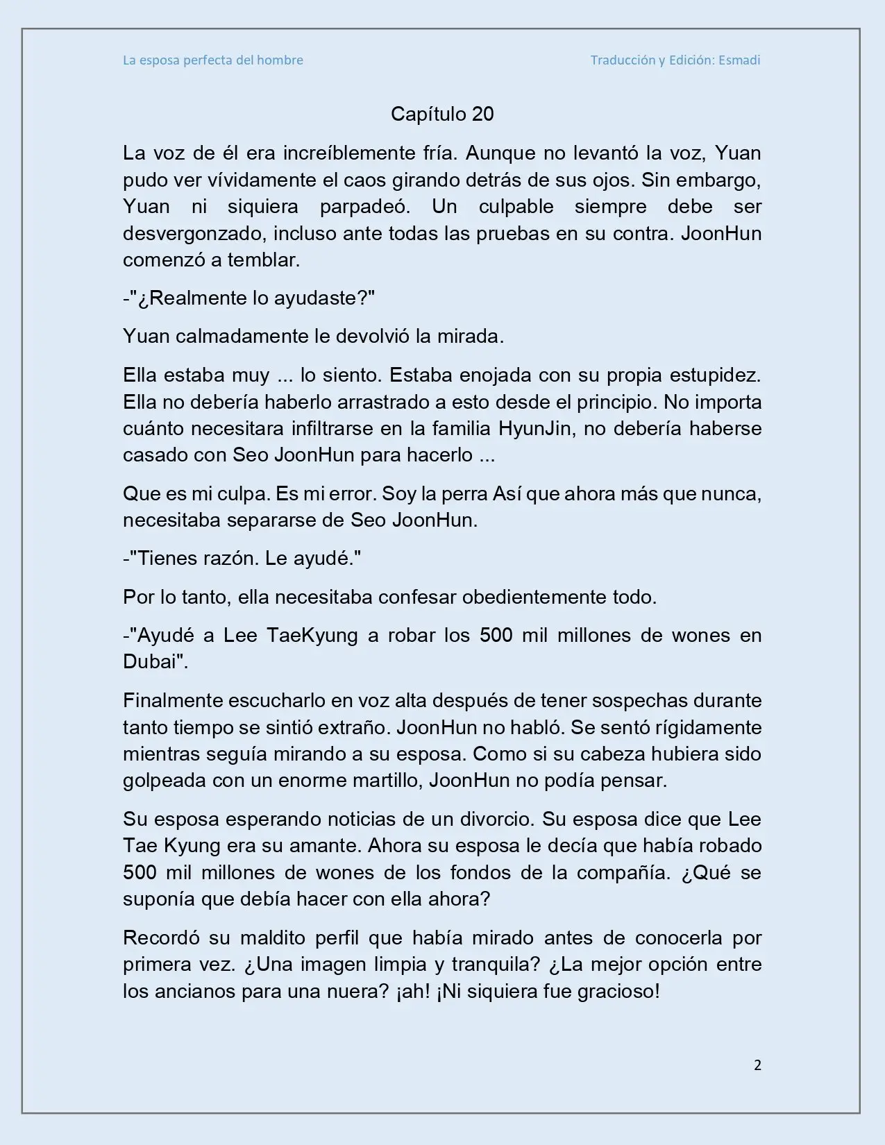 La esposa perfecta del hombre - Capítulo 21 - Página 2 - LectorTMOo