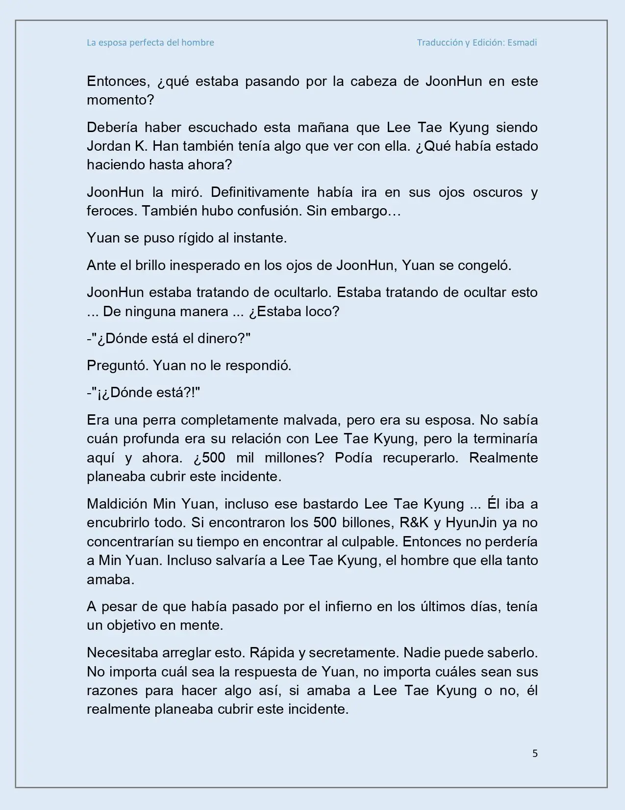 La esposa perfecta del hombre - Capítulo 21 - Página 5 - LectorTMOo
