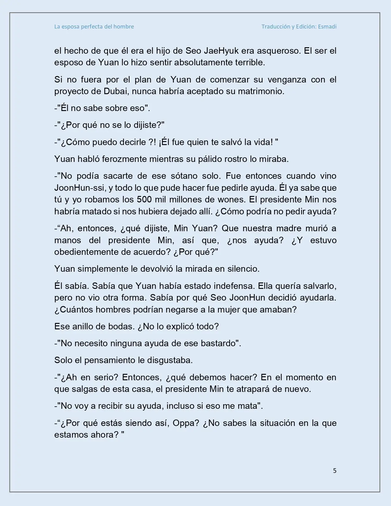 La esposa perfecta del hombre - Capítulo 27 - Página 5 - LectorTMOo