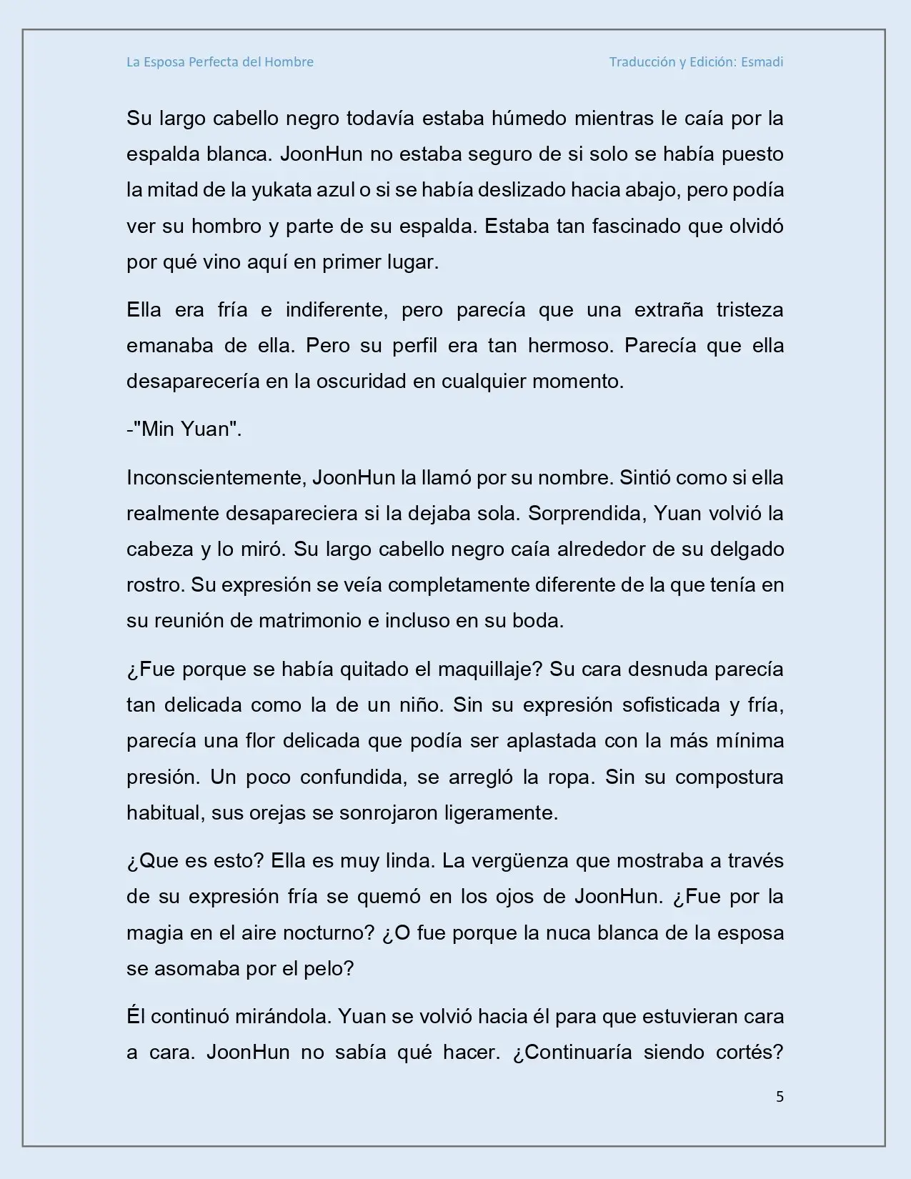 La esposa perfecta del hombre - Capítulo 3 - Página 5 - LectorTMOo