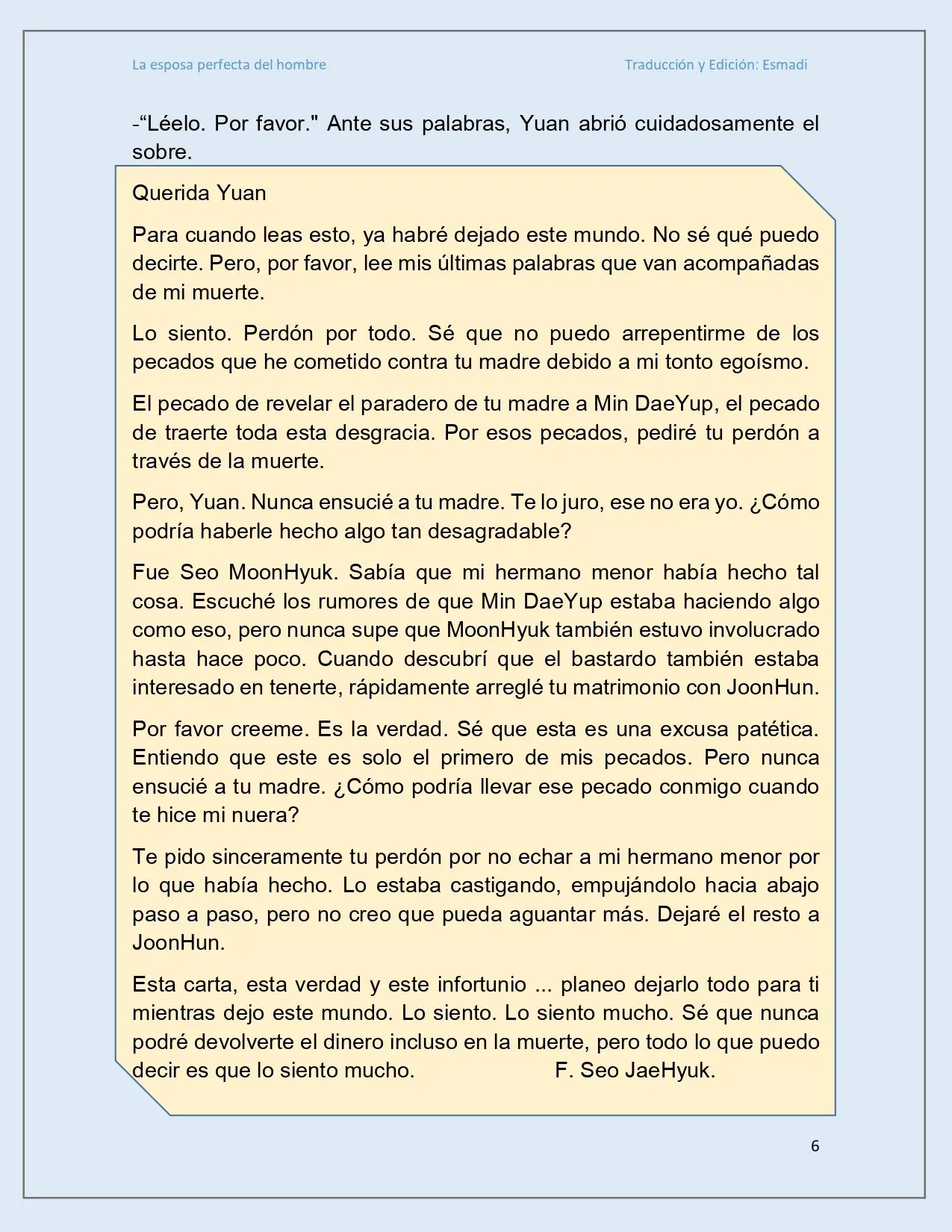 La esposa perfecta del hombre - Capítulo 38 - Página 6 - LectorTMOo