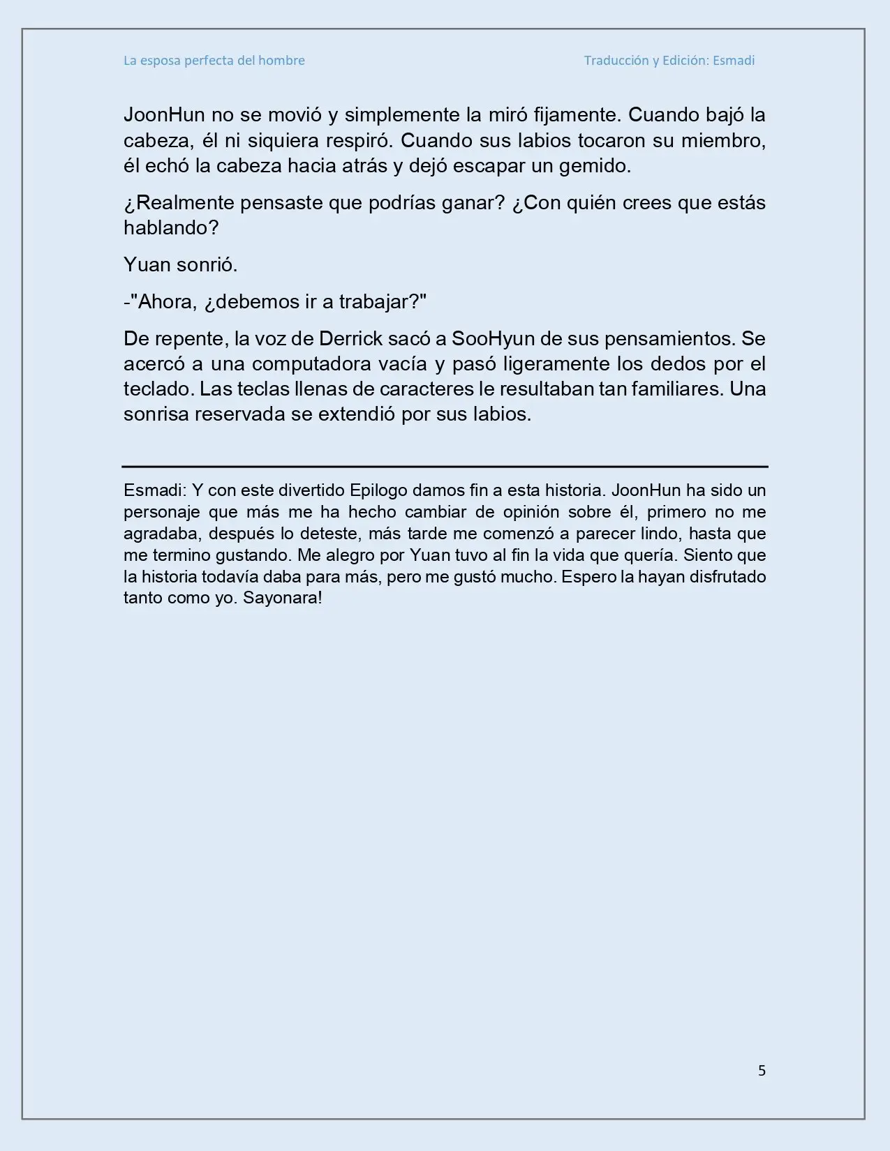 La esposa perfecta del hombre - Capítulo 41 - Página 5 - LectorTMOo