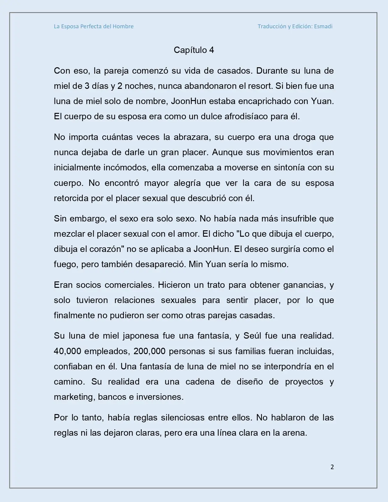La esposa perfecta del hombre - Capítulo 5 - Página 2 - LectorTMOo