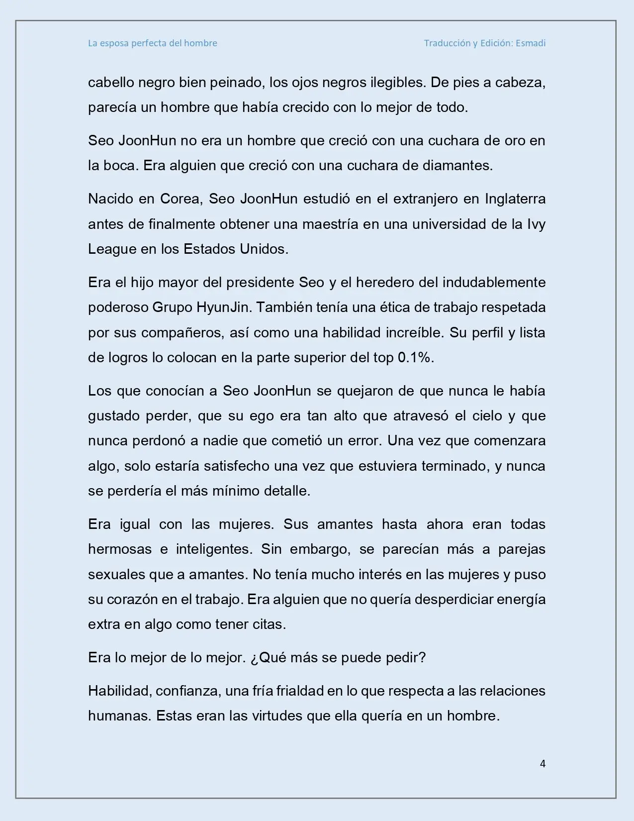 La esposa perfecta del hombre - Capítulo 8 - Página 4 - LectorTMOo