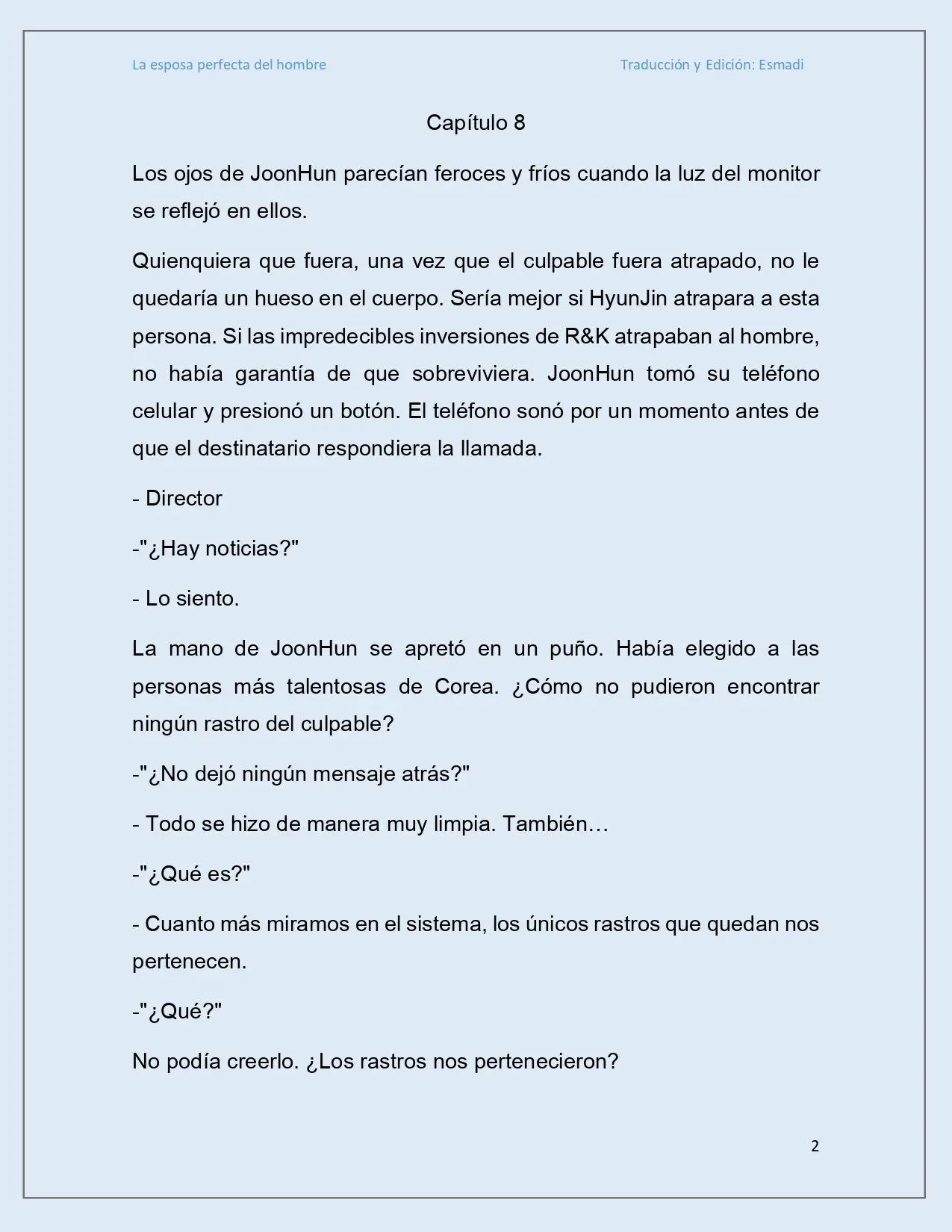 La esposa perfecta del hombre - Capítulo 9 - Página 2 - LectorTMOo