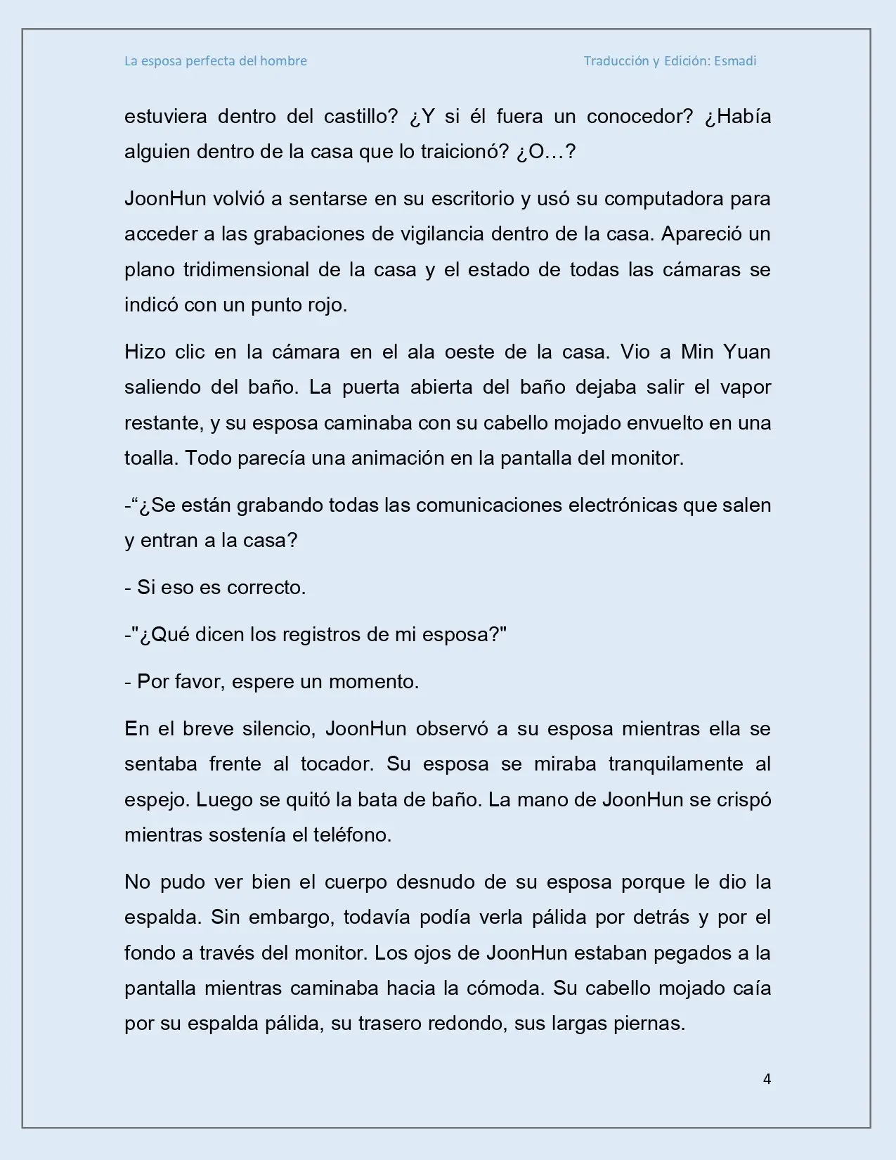 La esposa perfecta del hombre - Capítulo 9 - Página 4 - LectorTMOo