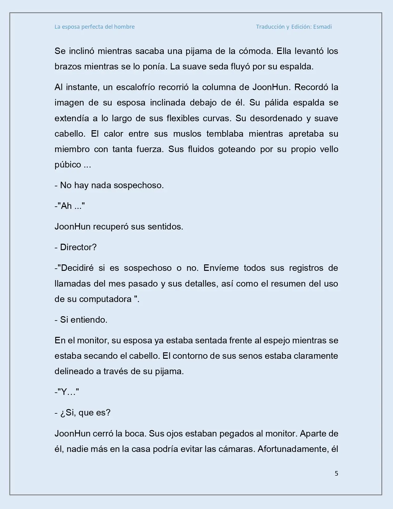 La esposa perfecta del hombre - Capítulo 9 - Página 5 - LectorTMOo