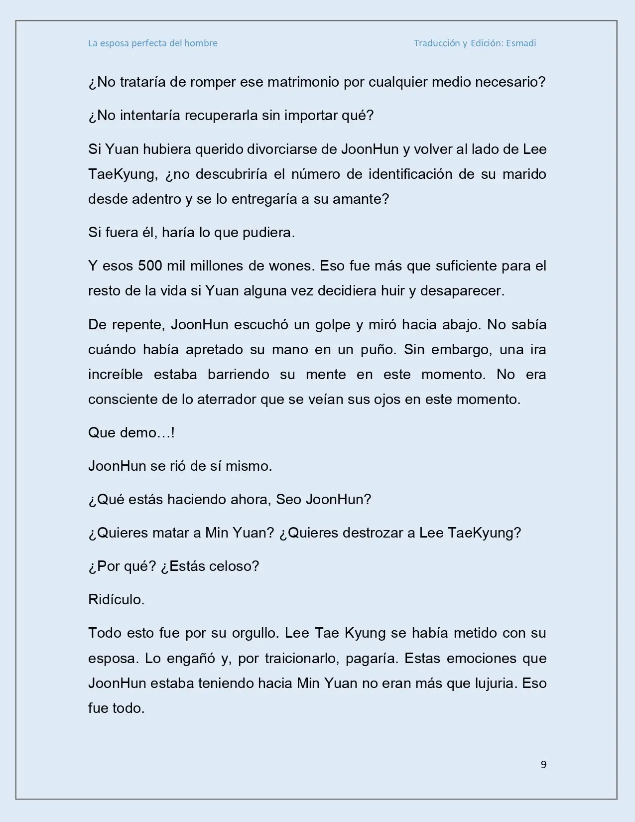 La esposa perfecta del hombre - Capítulo 9 - Página 9 - LectorTMOo