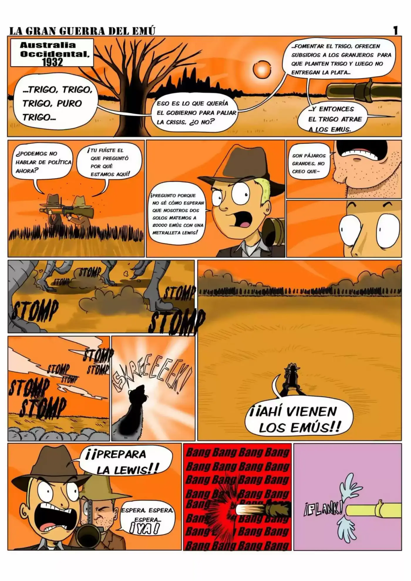 la gran guerra del emu (2017) - Capítulo 1 - Página 1 - LectorTMOo