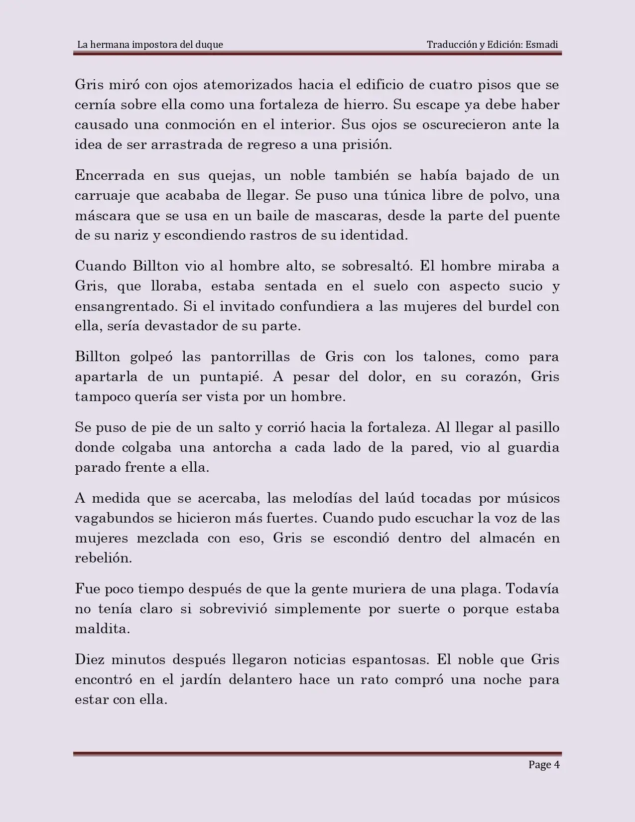 La hermana impostora del Duque - Capítulo 1 - Página 4 - LectorTMOo